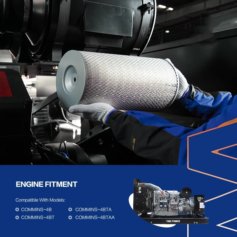 فلتر هواء KW1524 متوافق مع محركات ديزل Cummins 4BT3.9، 4B3.9، 4BTA3.9-G11، 6BT5.9، B3.9L