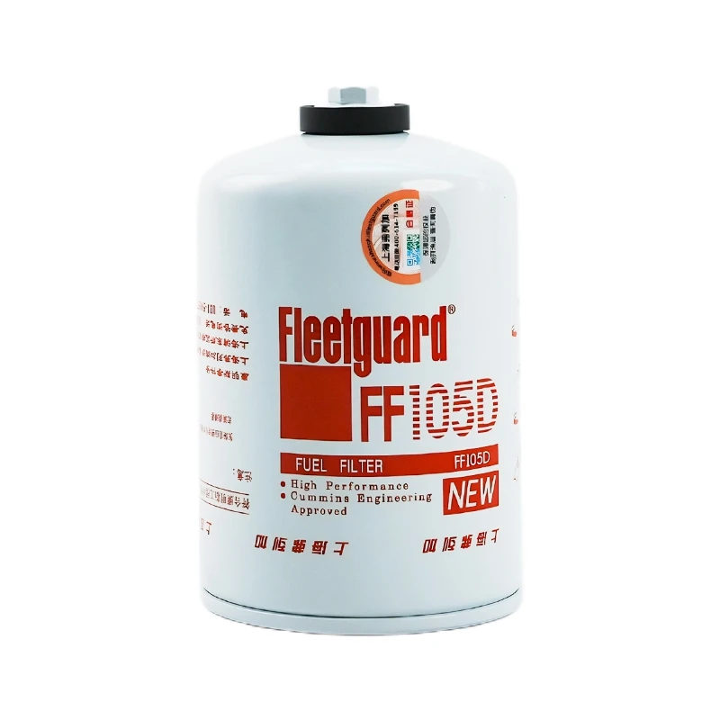 فلتر وقود Fleetguard FF105D قابل للتركيب باللف، بديل لفلتر Cummins 1222249/3315847