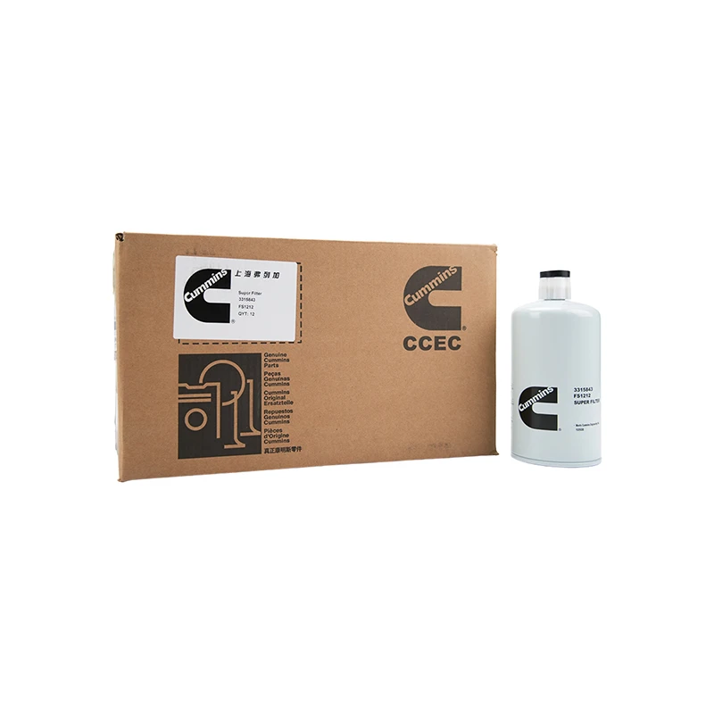 فاصل الماء عن الوقود من شركة Cummins رقم 3315843-29، متوافق مع محرك فولفو D5D